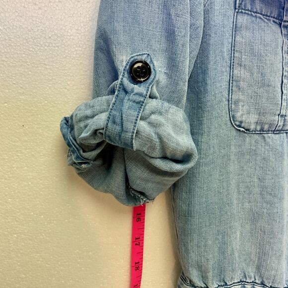 Velvet Heart Light Wash Denim Romper – Size XS - Picture 4 of 7